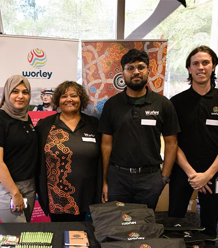 Denzel at curtain career event