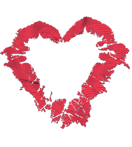 We value life icon of a heart.