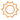 Icon of the sun representing Burnt Orange.