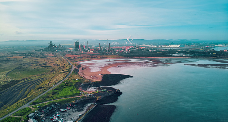 Aerial view of Teeside plant.