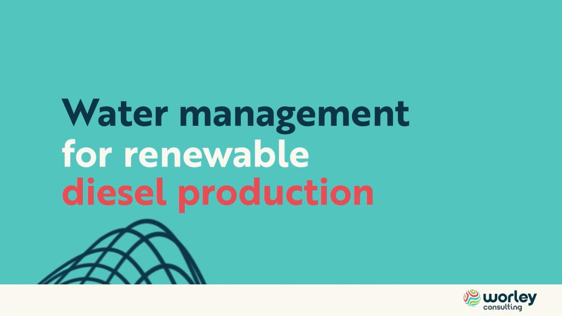 Play video about water management for renewable diesel production.