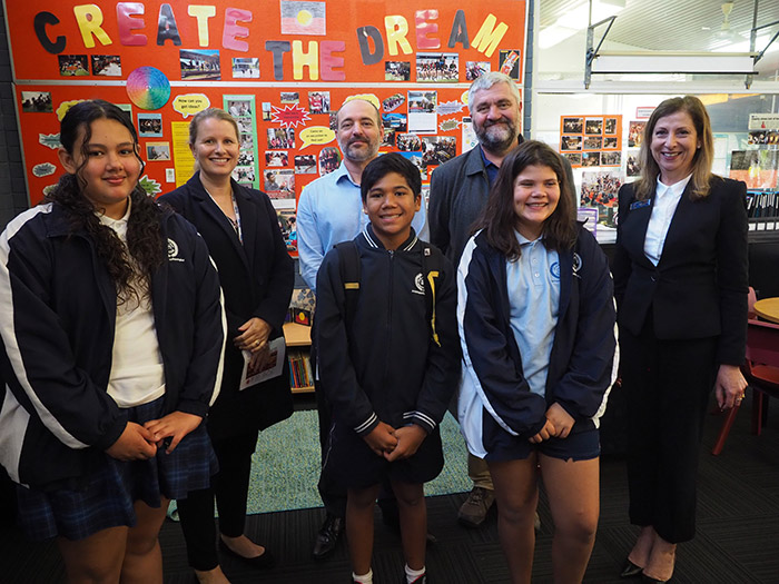 Group of students from Governor Stirling High School. 