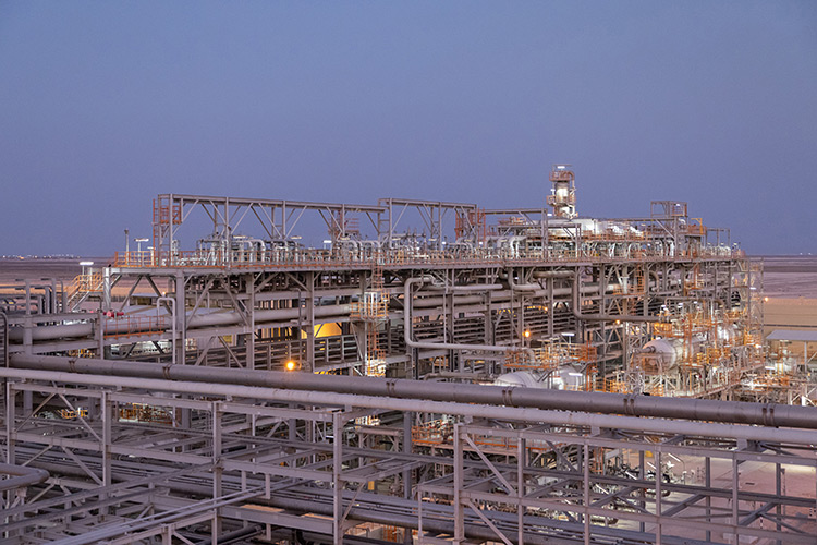 Pipes of the Block 61 gas field.