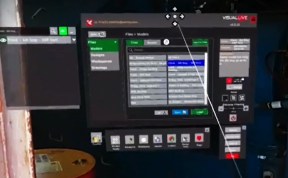 Digital model of OMV's offshore platform.