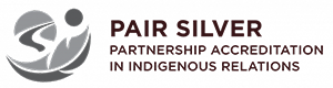 Logo for the Partnership Accreditation in Indigenous Relations - Pair Silver.